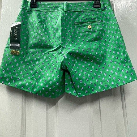 NWT Lauren Ralph Lauren Paisley Shorts - Picture 2 of 3